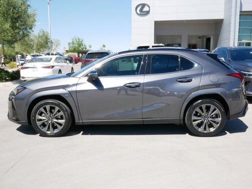Cloudburst Gray with Obsidian Roof 2023 Lexus UX 250h F Sport