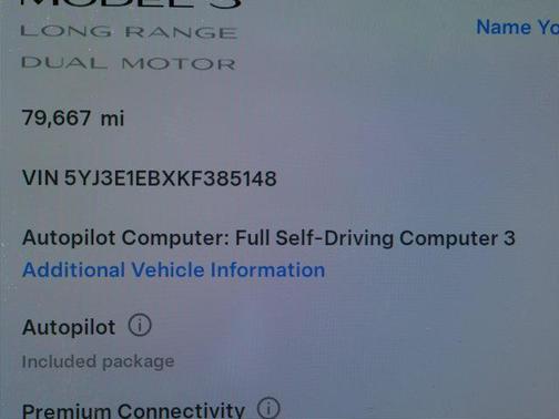 2019 Tesla Model 3 Long Range