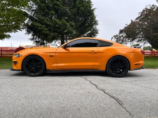 Orange 2018 Ford Mustang GT Premium