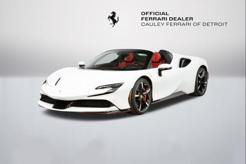 Bianco Cervino 2022 Ferrari SF90 Spider Convertible