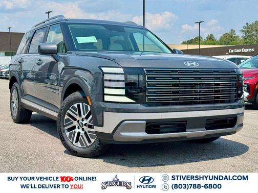 Ecotronic Gray Pearl 2026 Hyundai Palisade Hybrid Blue SEL 7P