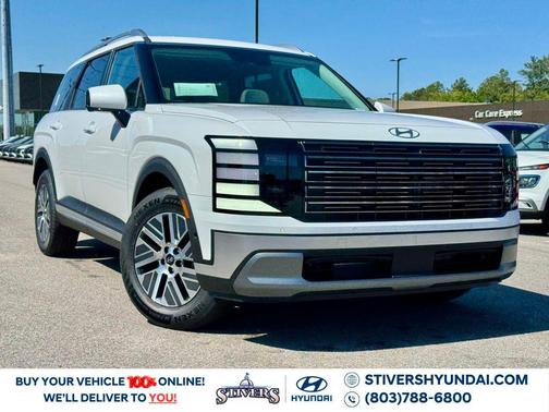 Creamy White Pearl 2026 Hyundai Palisade Hybrid Blue SEL Premium