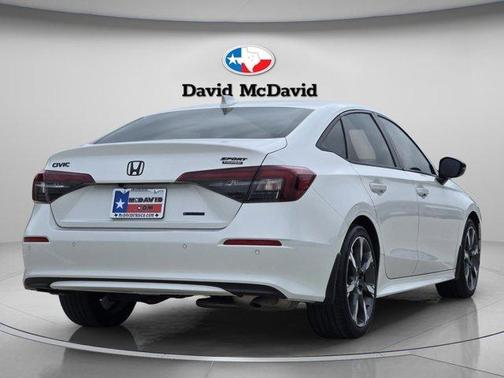 Platinum White Pearl 2025 Honda Civic Hybrid
