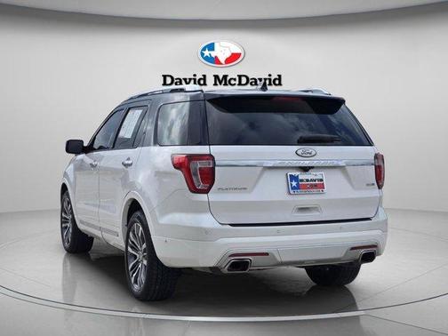 White Platinum Clearcoat Metallic 2017 Ford Explorer Platinum