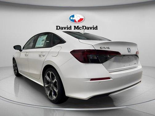 Platinum White Pearl 2026 Honda Civic Hybrid Sport Touring
