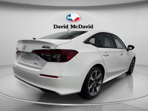 Platinum White Pearl 2026 Honda Civic Hybrid Sport Touring