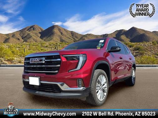 Volcanic Red Tintcoat 2024 GMC Acadia AWD Elevation