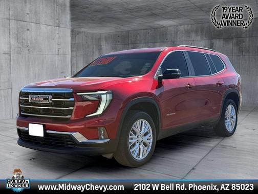 Volcanic Red Tintcoat 2024 GMC Acadia AWD Elevation