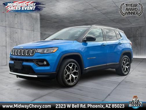 Hydro Blue Pearlcoat 2025 Jeep Compass Limited