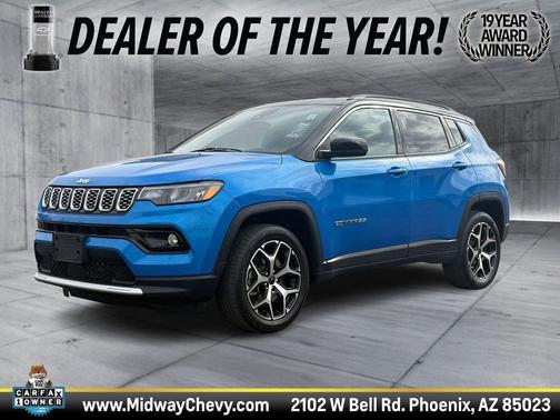 Hydro Blue Pearlcoat 2025 Jeep Compass Limited