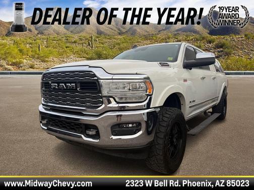 Pearl White 2019 RAM 2500 Limited Mega Cab 4x4 6'4' Box