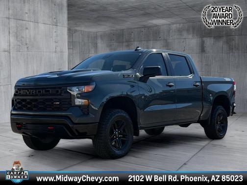 Cypress Gray 2025 Chevrolet Silverado 1500 Custom Trail Boss