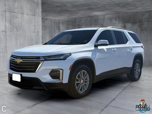 Summit White 2023 Chevrolet Traverse LT Cloth