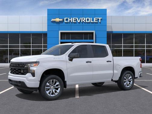 Summit White 2026 Chevrolet Silverado 1500 Custom