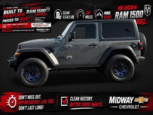 Gray 2022 Jeep Wrangler Sport S