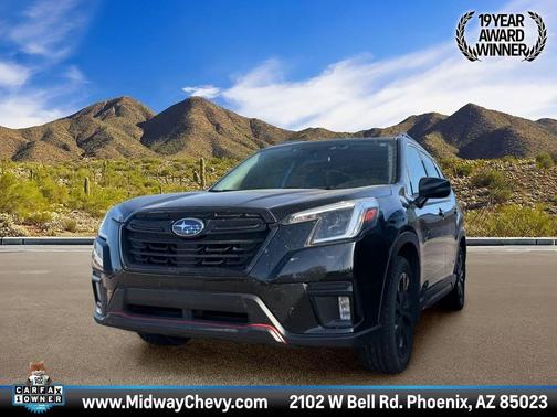 Crystal Black Silica 2023 Subaru Forester Sport