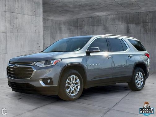 Satin Steel Metallic 2020 Chevrolet Traverse LT Cloth