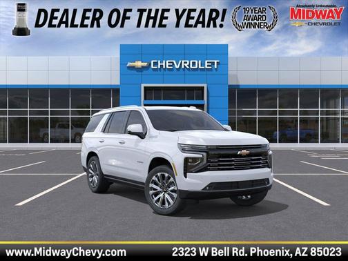 Polar White Tricoat 2026 Chevrolet Tahoe 4WD High Country SUV