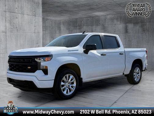 Summit White 2024 Chevrolet Silverado 1500 Custom