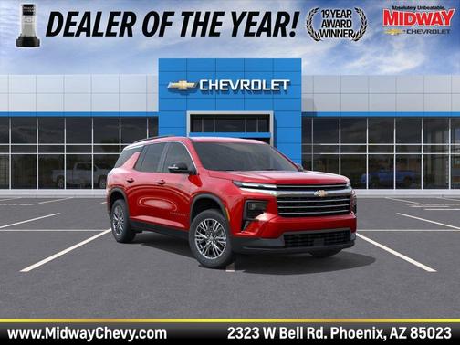 Radiant Red Tintcoat 2026 Chevrolet Traverse LT