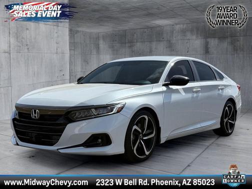Platinum White Pearl 2022 Honda Accord Sport 1.5T