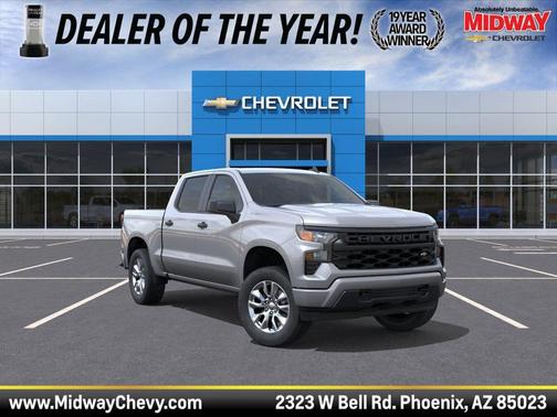 Sterling Gray Metallic 2026 Chevrolet Silverado 1500 Custom