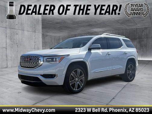 White Frost Tricoat 2019 GMC Acadia Denali