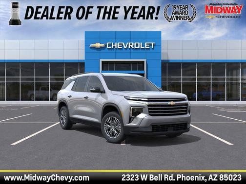 Sterling Gray Metallic 2026 Chevrolet Traverse LT