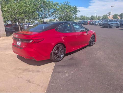 Supersonic Red/Midnight Black Metallic 2025 Toyota Camry XSE