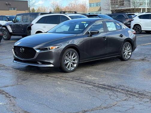 Machine Gray Metallic 2026 Mazda Mazda3 FWD w/Preferred Package