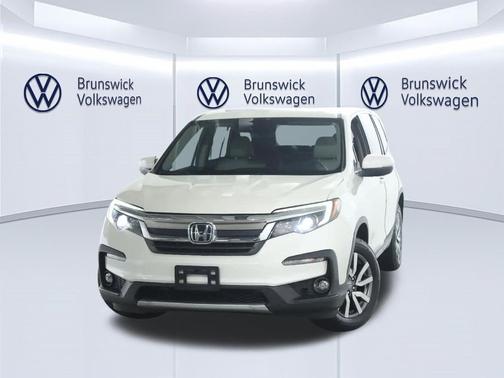 White Diamond Pearl 2019 Honda Pilot EX-L