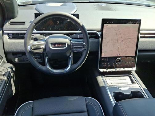 Deep Ocean Metallic 2026 GMC Sierra EV Extended Range Elevation