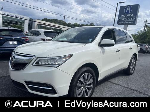 White Diamond Pearl 2016 Acura MDX w/Tech
