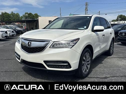 White Diamond Pearl 2016 Acura MDX w/Tech
