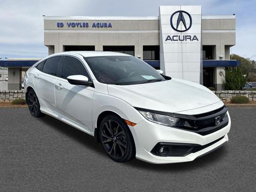 Platinum White Pearl 2020 Honda Civic Sport