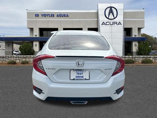 Platinum White Pearl 2020 Honda Civic Sport
