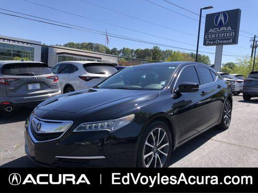 Crystal Black Pearl 2015 Acura TLX V6 Tech