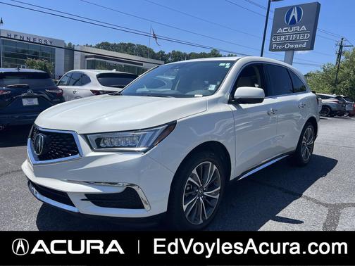White Diamond Pearl 2019 Acura MDX w/Technology Pkg
