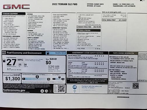 2022 GMC Terrain SLE