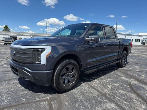 Quartz Metallic 2022 Ford F-150 Lightning LARIAT