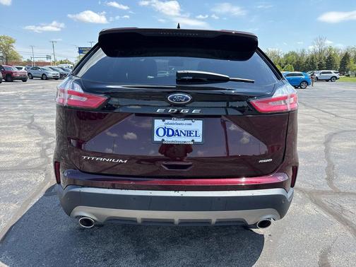 Burgundy 2024 Ford Edge Titanium