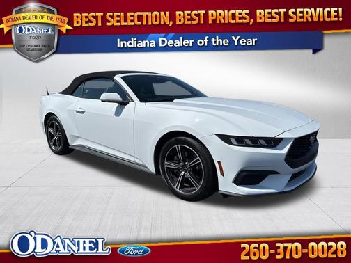 Oxford White 2025 Ford Mustang EcoBoost Premium
