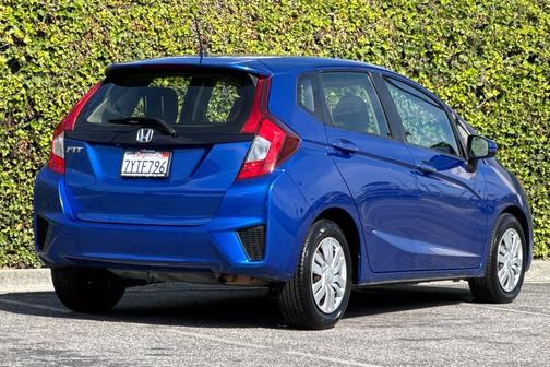 Aegean Blue Metallic 2017 Honda Fit LX