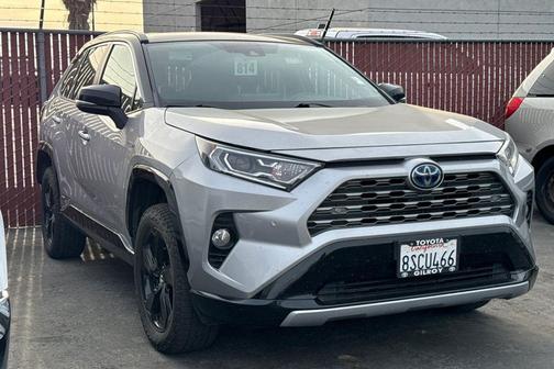 Silver Sky Metallic w/Midnight Black Roof 2020 Toyota RAV4 Hybrid SE