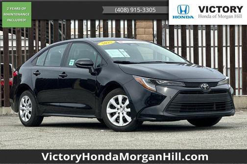 Midnight Black Metallic 2025 Toyota Corolla LE