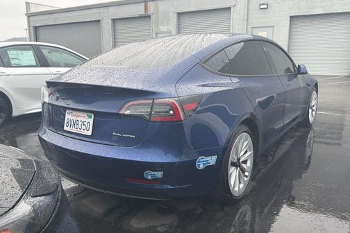 Deep Blue Metallic 2021 Tesla Model 3 Long Range