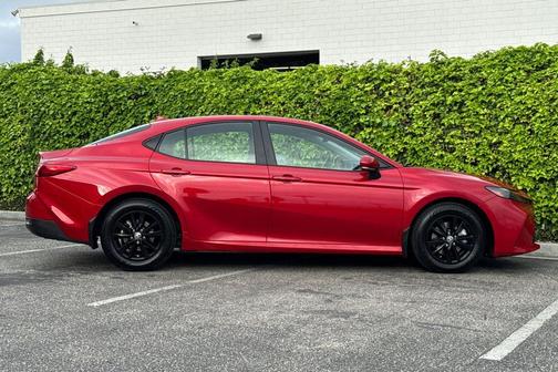 Supersonic Red 2025 Toyota Camry LE