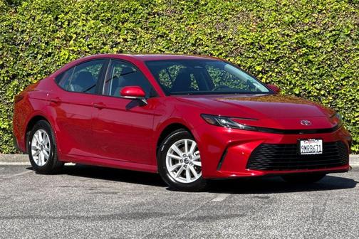 Supersonic Red 2025 Toyota Camry LE
