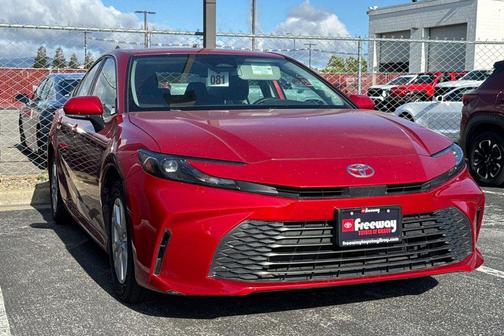Supersonic Red 2025 Toyota Camry LE