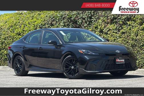 Midnight Black Metallic 2025 Toyota Camry SE
